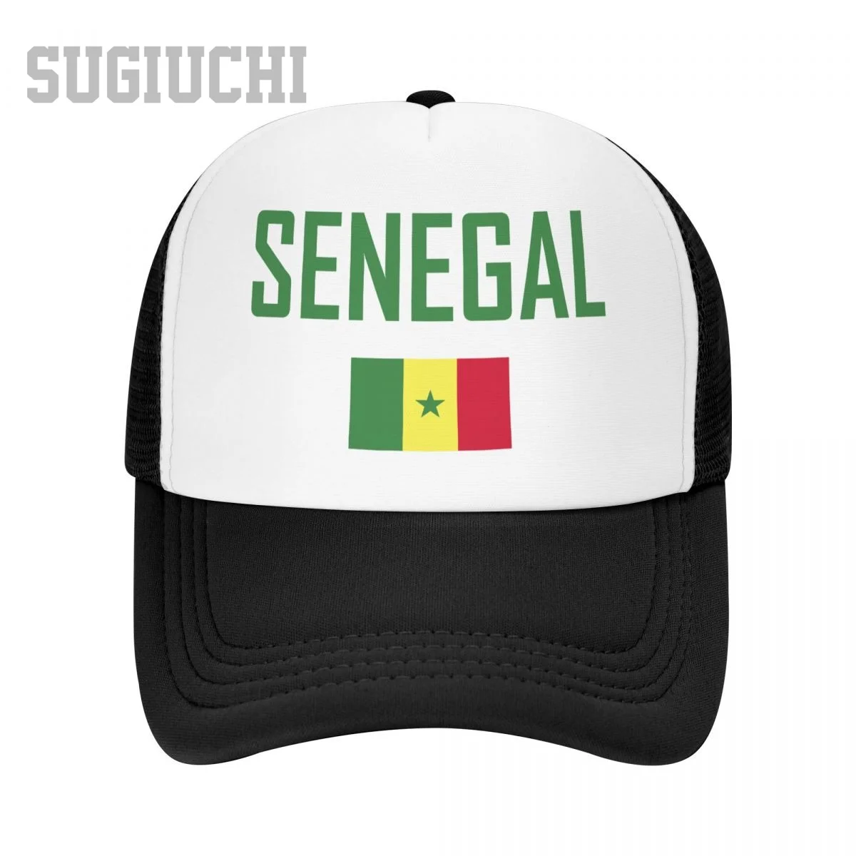 

Unisex Mesh Cap Hat SENEGAL Flag And Font Trucker for Men Women Baseball Caps Outdoors Cool