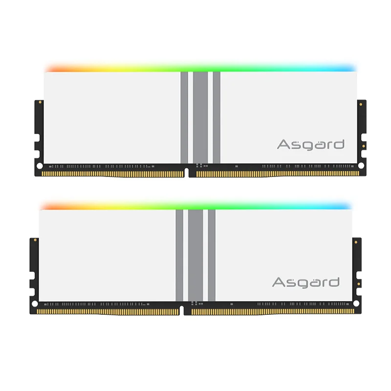 Asgard RGB RAM DDR4 Memory 8GBx2 16GBx2 3200MHz 3600MHz Valkyrie V5 Series Polar White Overclocking Performance for Desktop