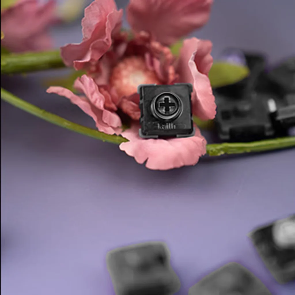 Фото Механический переключатель Kailh Black Iris Mini, 30 г, легкое нажатие, низкий уровень шума, низкопрофильный, сверхчувствительный, для механических клавиатур №4