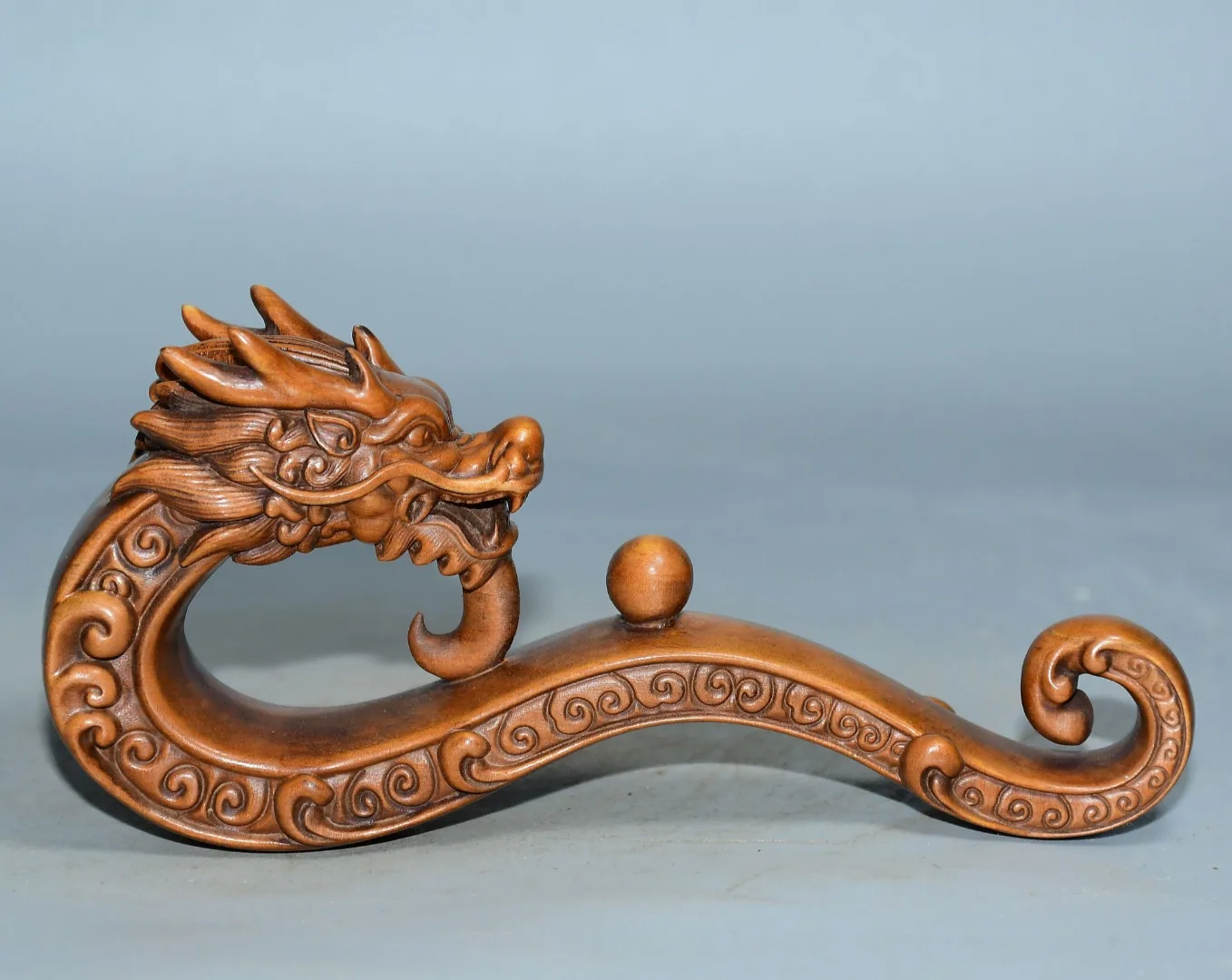 Китайская резьба по дереву старая коллекция самшита тонкая резная подставка для