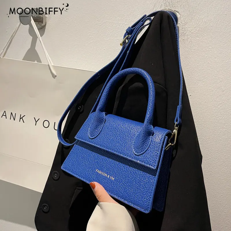 

Top Brand Handbag Small Size Design Single Handle Clutch Bag for Woman Crossbody Messenger Bag Solid Color Woman Hand Bags