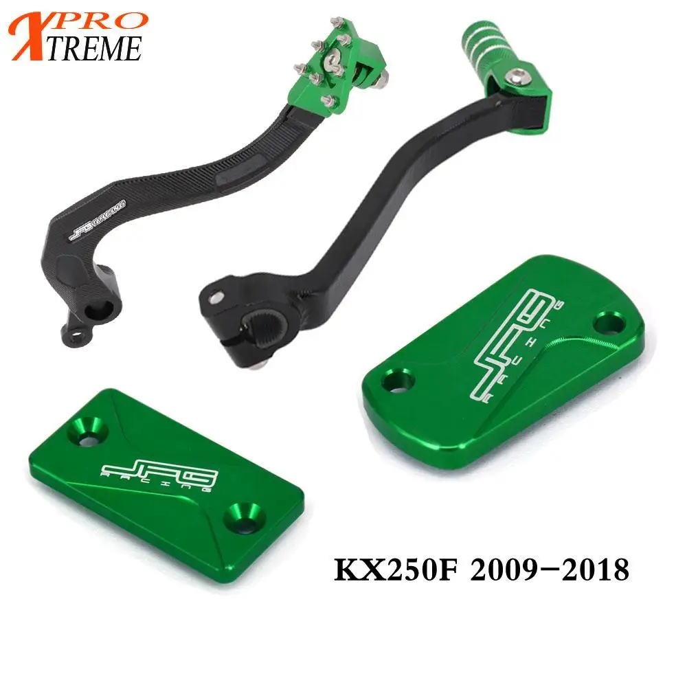 

Motorcycle Foot Brake Pedal Shift Lever Rear Brake Reservoir Cover For KAWASAKI KX250F 2009 2010 2011 2012 2013 2014 2015-2018