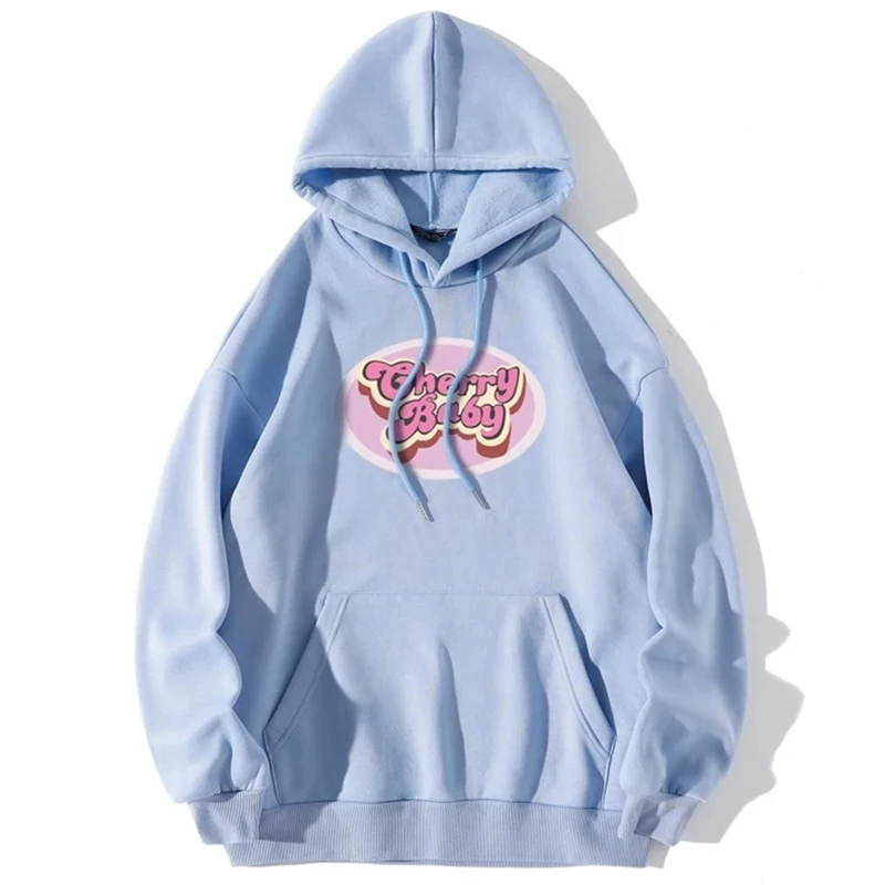

Letter Graphic Hoodie vintage clothes Long Sleeve sweatshirts coat size club hoody streetwear tracksuit pullover harajuku kawaii