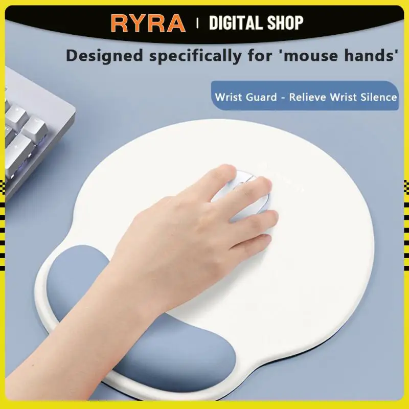 

RYRA Office Silicone Mousepad Wrist Support Ergonomic Gaming Desktop Mouse Pads Wrist Rest Drop Non Slip Soft Wrist Guard Pads