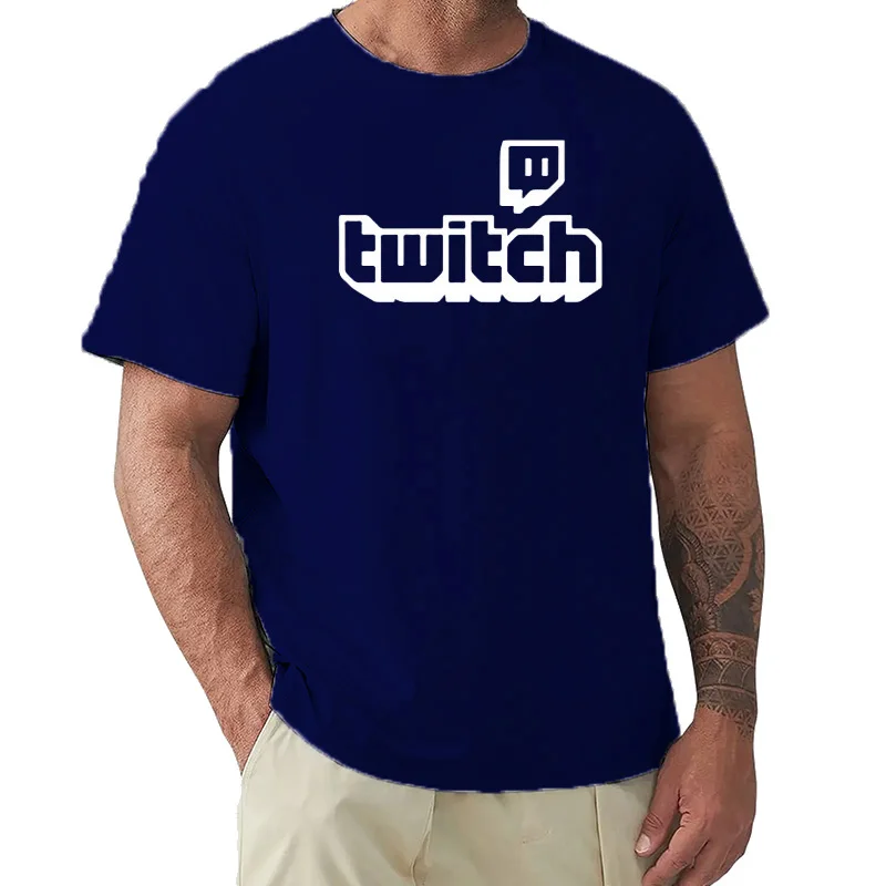 Фото Персонализированная игровая футболка для мужчин Twitch TV Huikoo, высококачественная, 100% хлопок, для стримов и вирусных видео, унисекс, подарок на День отца, для детей №5