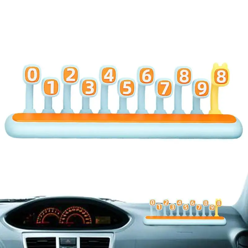 

Phone Number Plate For Parking Card Luminous Parking Plate For Automobile Interior Phone Number Plate Car Decorations Ornament