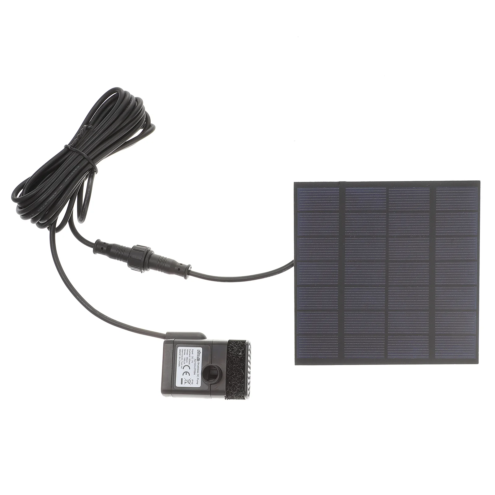 

1pc Fountain Practical 0.8W 6V Square 150L/H Submersible Pump Solar Water Pump Water Fountain for Garden Pool