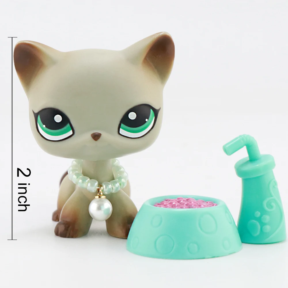 Экшн-фигурка кошки с короткой шерстью #391 Серая кошка зелеными глазами редкая