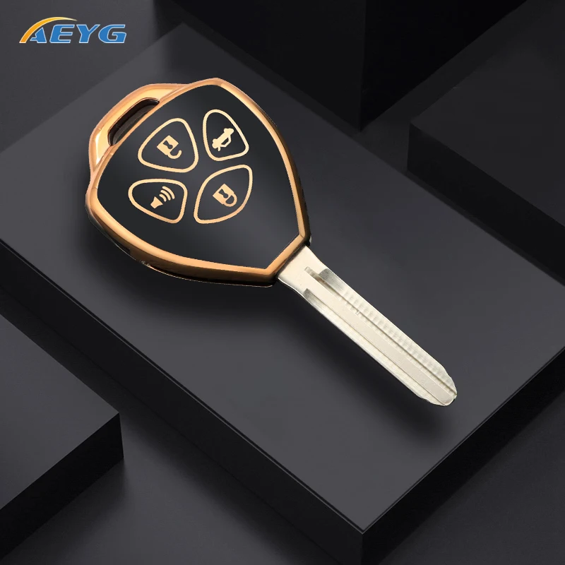 

TPU Car Key Case Cover Shell Fob Bag For Toyota Auris HiLux Corolla Fortuner Prado Verso Camry Reiz Yaris Vitz Vios Rav4 Ractis
