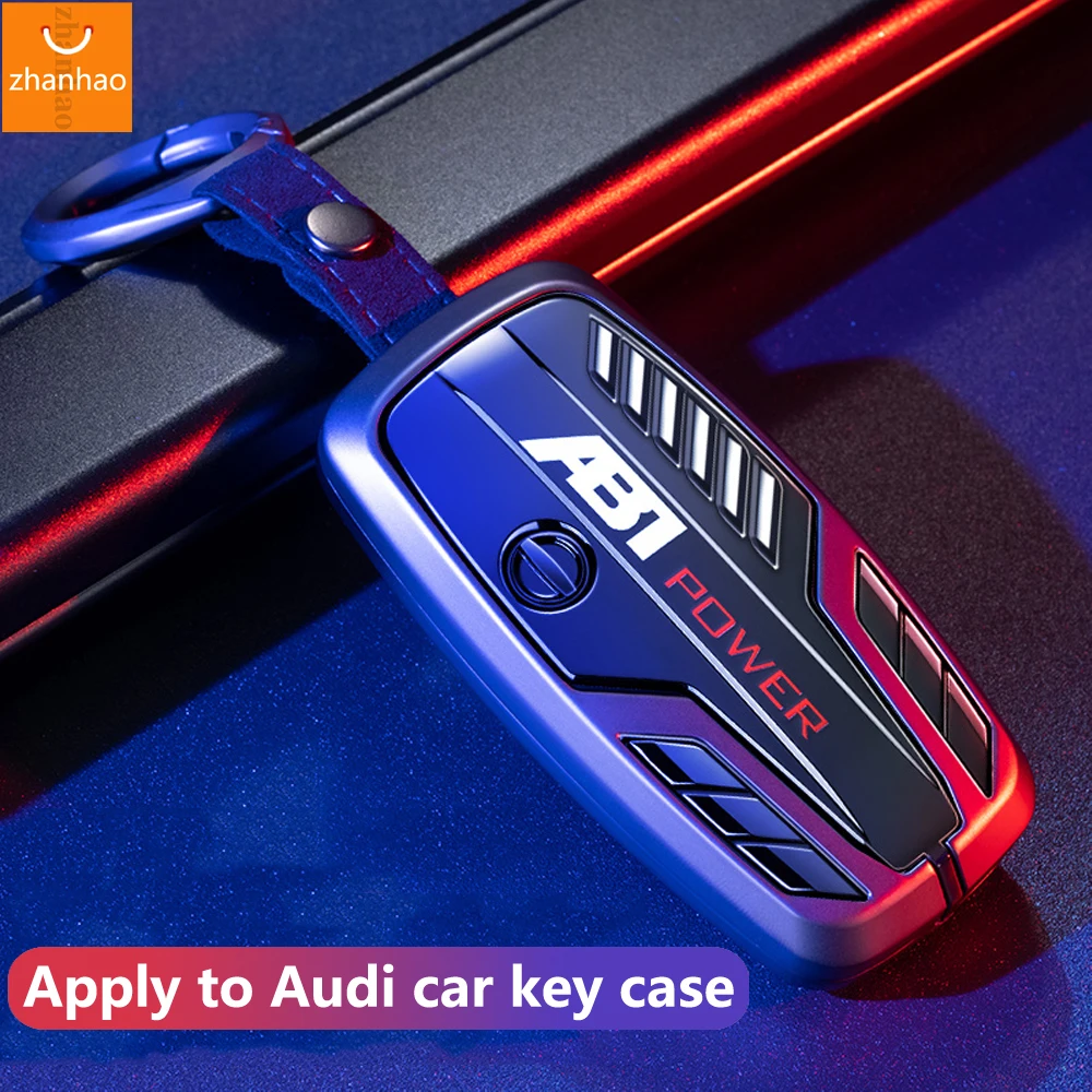 

It Is Suitable For Audi A6L Mecha Shaped Netal Key Set A4 A6 A8 Q7 8 Q5L A4L Car Key Shell Bag Interior Buckle Chain Accessories