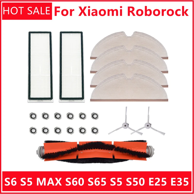 

Запчасти для пылесоса Xiaomi Roborock S6 S5 MAX S60 S65 S5 S50 E25 E35