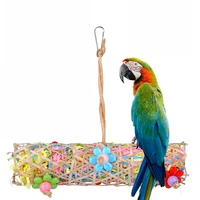 bird toys parrot toys bird hanging foraging shredder toys bird chewing toys suitable for small and medium parakeets macaw