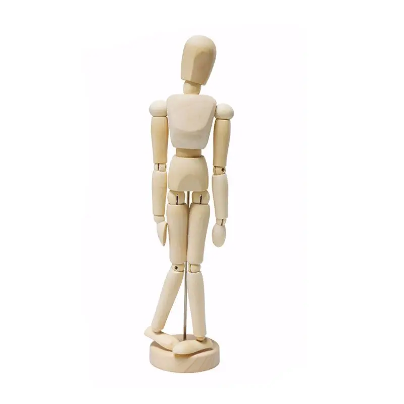 

1Pc Artist Movable Limbs Male Wooden Figure Model Mannequin Art Class Sketching