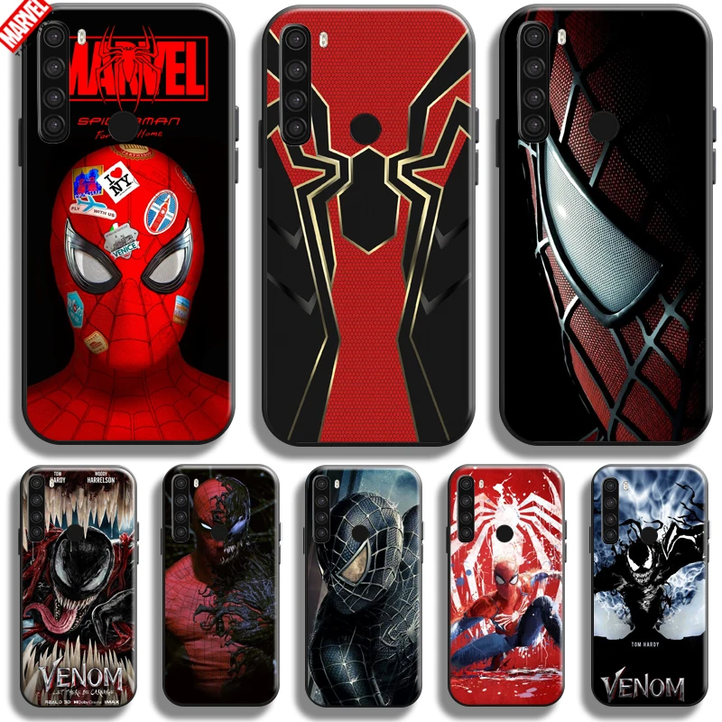 

Marvel Spiderman Venom For Xiaomi Redmi Note 8 8T 8 Pro Redmi 8 8A Phone Case Silicone Cover Coque Soft Liquid Silicon