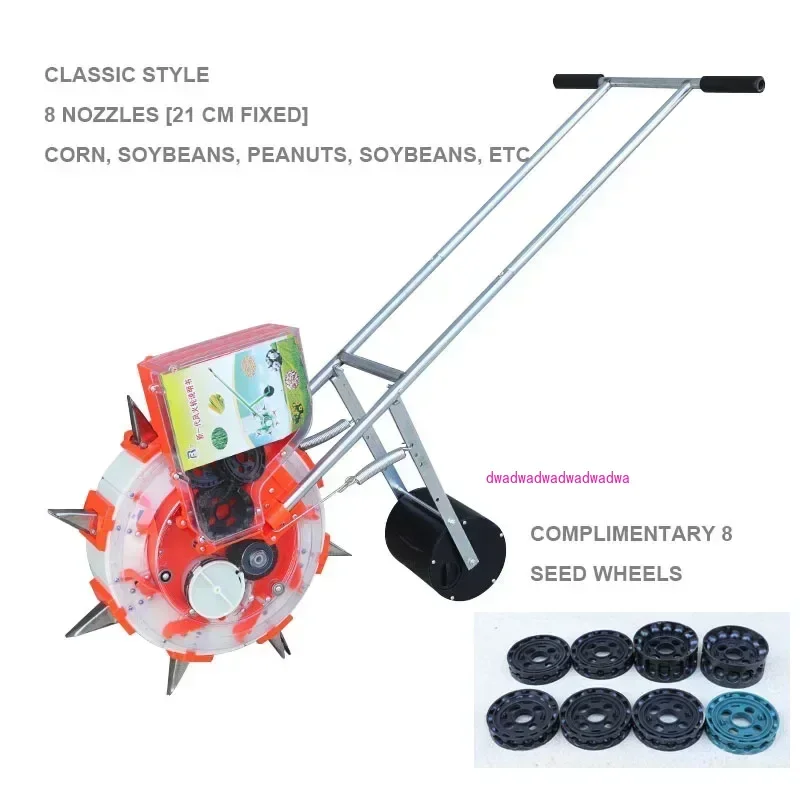 Soybean Peanut and Corn Roller Rotary Seeder Precision Planter Hand-propelled Machine Plant Seed Disseminatos Cotton