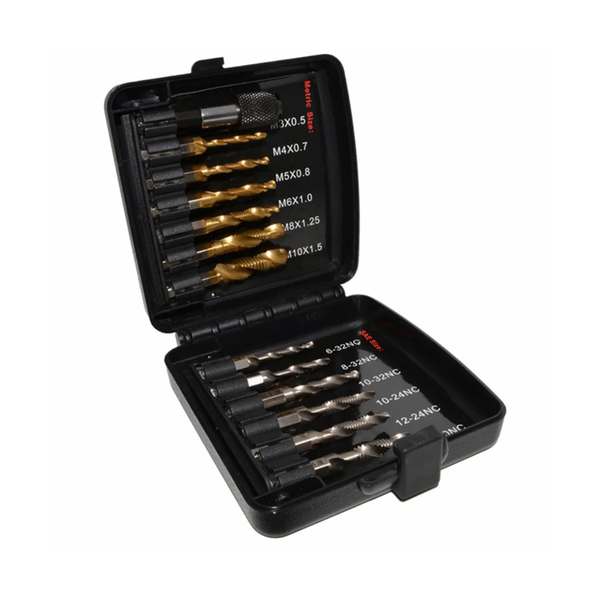 13 штук метрического титана и SAE Алмазная Шестигранная ручка композитный кран в