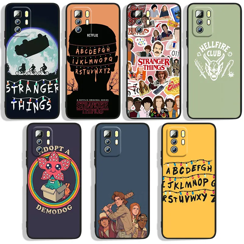 

Stranger Things Phone Case For Xiaomi Redmi Note 4X 5 5A(32GB) 6 7 8T 8 9 9T 9Pro Max 9S Pro Black Funda Cover Soft Silicone