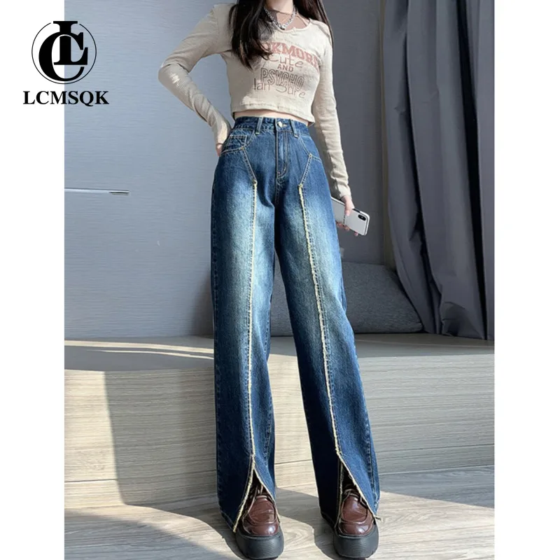 Baggy Jeans Women 2022 Denim Korean Fashion Streetwear Women's Pants Straight Leg Jeans Woman High Waist Newjeans Y2k Vintage