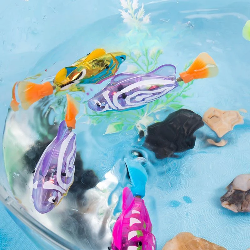 

Children's Glowing Rocking Fish Baby Playing with Water Cats Electronic Fish Simulation Magic Tools Swimming Electric Toys