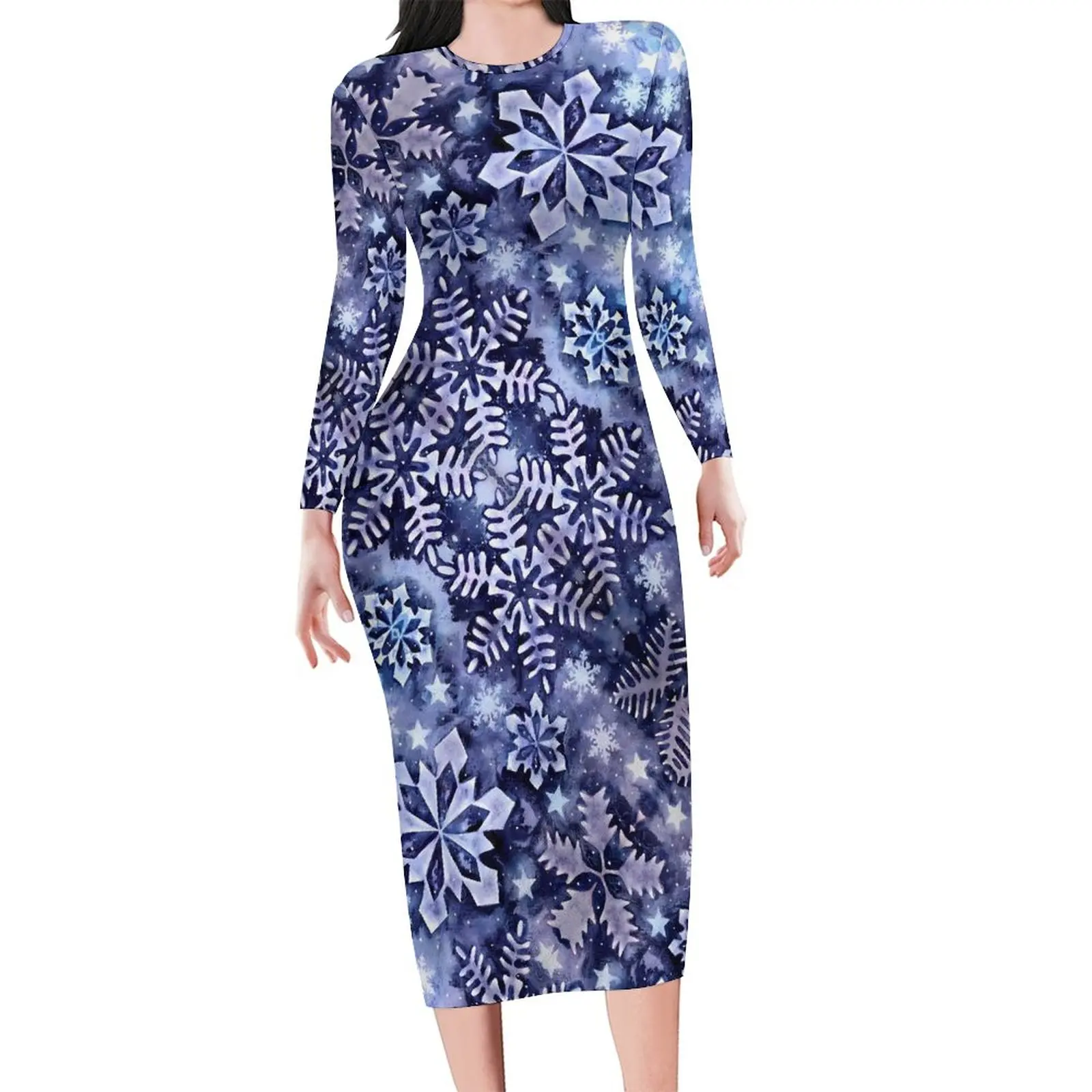 

Женское облегающее платье с длинным рукавом, в винтажном стиле