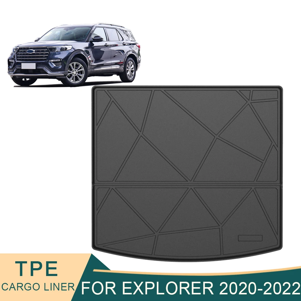 

For Ford Explorer U625 G6 2020-2022 Car Cargo Liner All-Weather TPE Non-slip Trunk Mats Waterproof Boot Tray Carpet Accessories