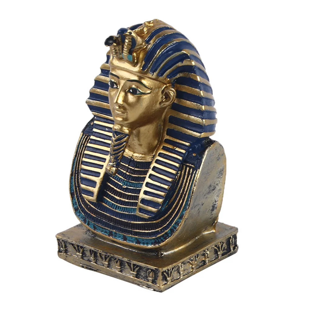

Egyptian Pharaoh Statue Figurine King Bust Sculpture Khufuqueen Decorationdecor Desktop Ornament Nefertiti Craft Ancient Sphinx