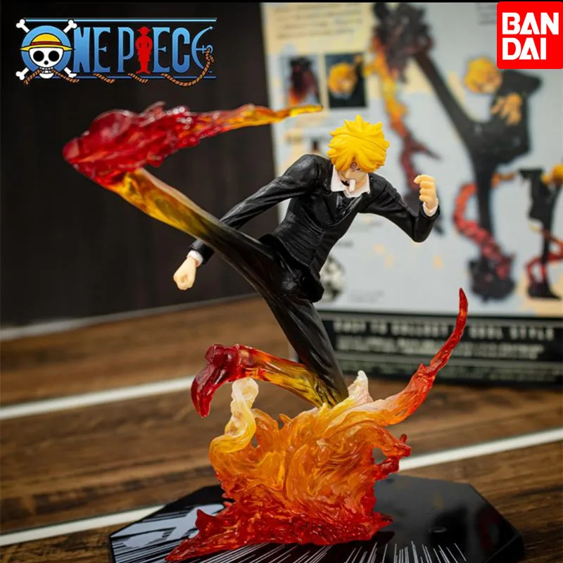 

16 см аниме скульптура Sanji черная нога огненная версия битвы ПВХ экшн-модель One Piece фигурка Коллекционные детские игрушки