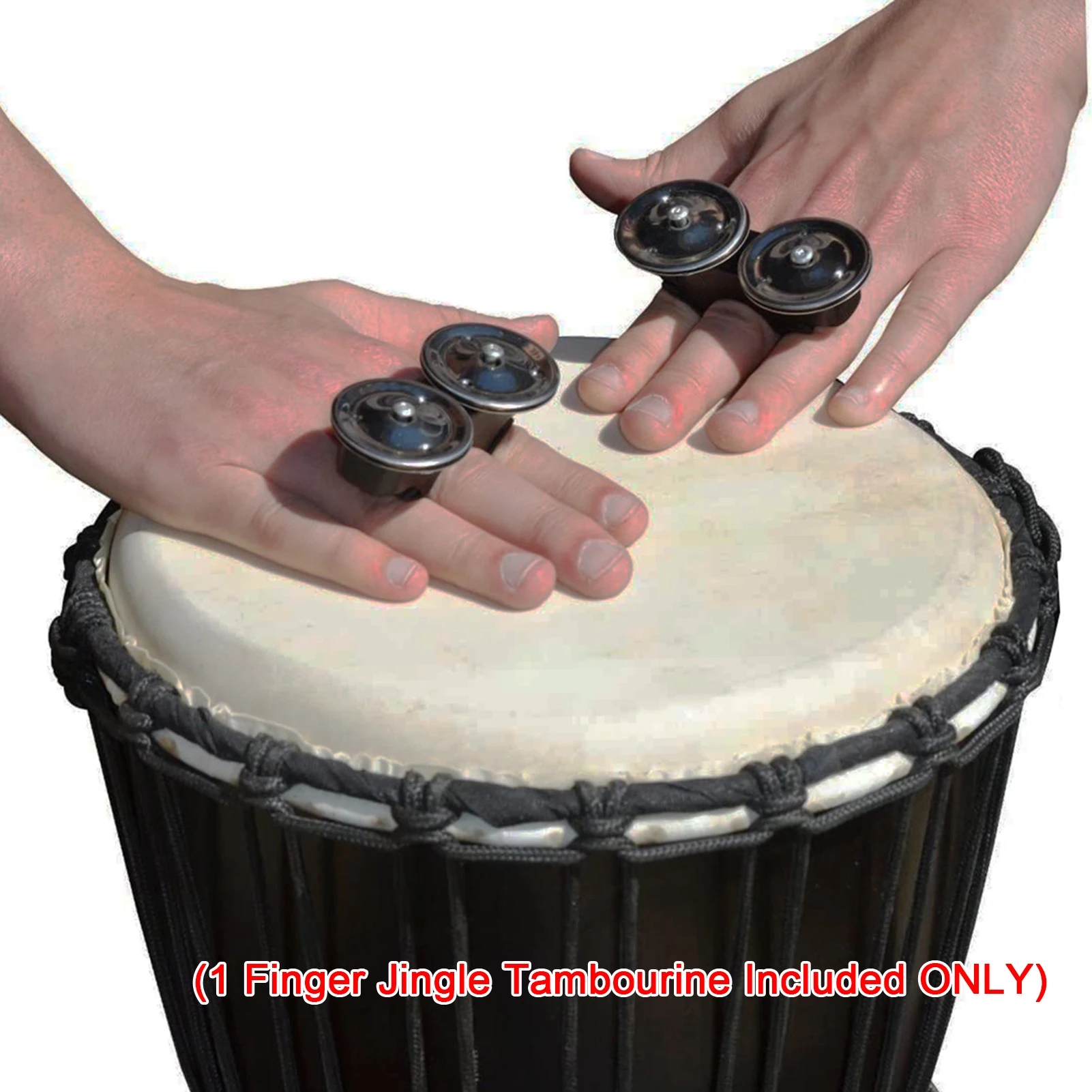 

Finger Jingle бубен металлический колокольчик африканские Ударные музыкальные инструменты ручной Колокольчик для Cajons Bongos Djembes Congas