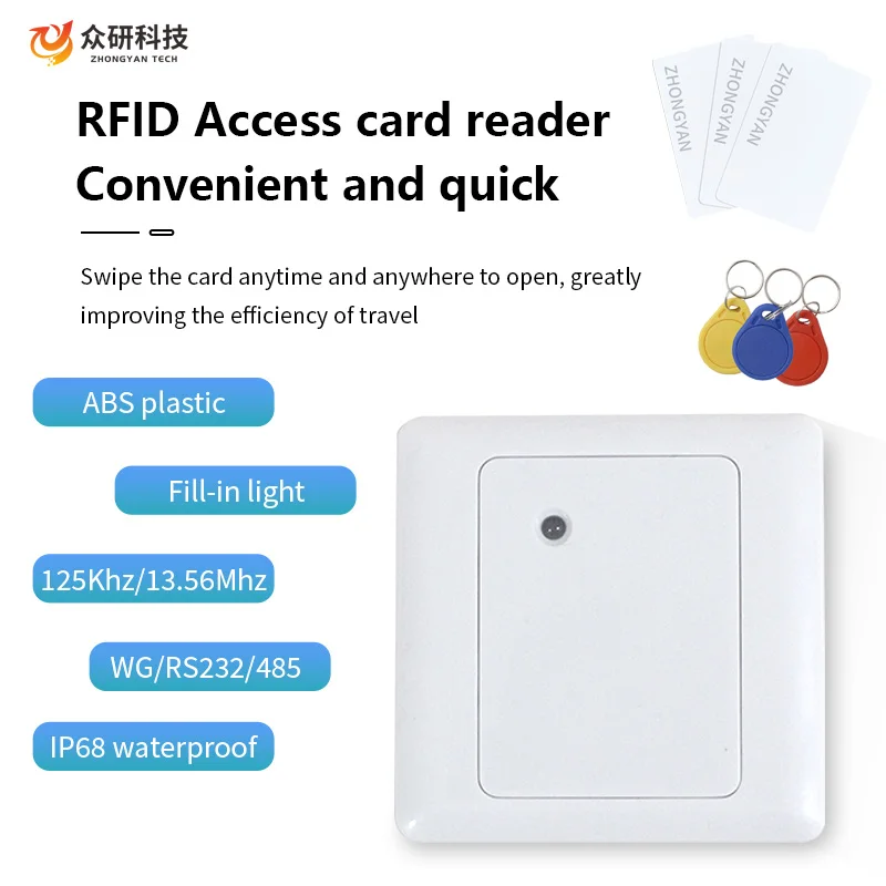 Умный 13 56 МГц IC-считыватель карт Последовательный порт UART RS232 RS485 Офисный
