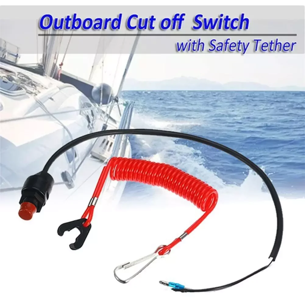 

1 piece of emergency flameout switch for outboard motor, suitable for motor switch accessories of motor boat outboard engine