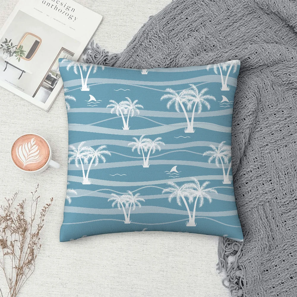 Наволочка с изображением плинтуса и цветов декоративная домашняя наволочка