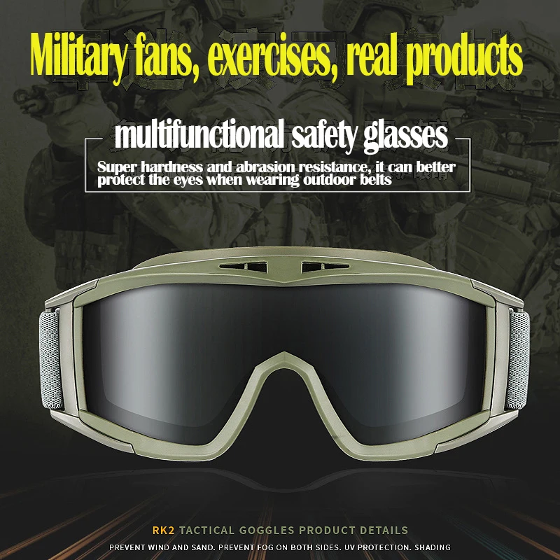 Taktische Gläser Military Fans Spezielle Brille Polarisierte Outdoor Schießen Echt CS Ausrüstung Sport Sonnenbrille Brille