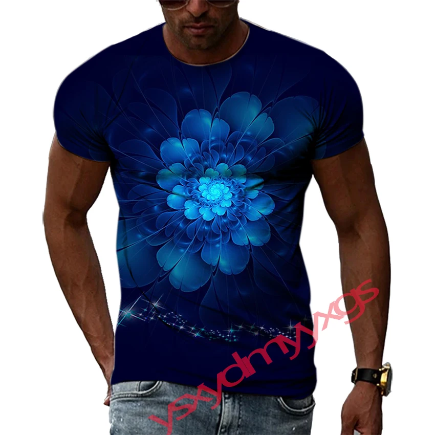 

Summer Leisure Cartoon Pattern Men's T-shirt Hip Hop 3D Print Personality Funny Tees Round Neck Short Sleeve Tops