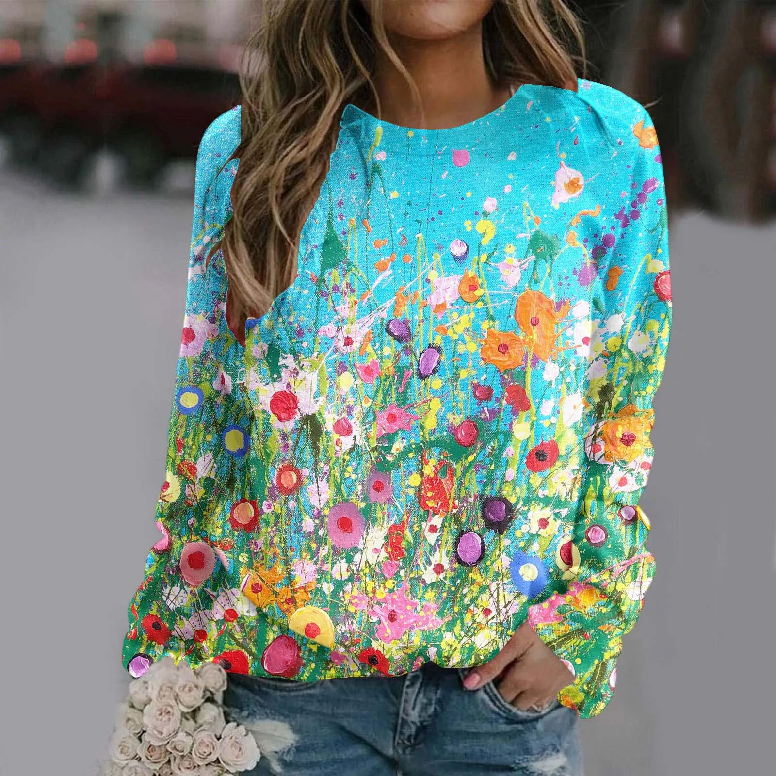 

Пуловер, толстовка, топы для женщин, с принтом s, с круглым вырезом, свитер с круглым вырезом, подходит для женщин, свитер с капюшоном, Женская ...