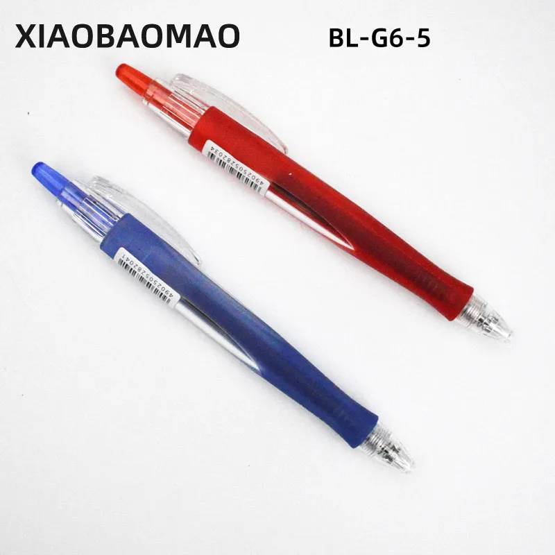 5 Pcs Push-Type Gel Pen BL-G2-5 BL-G6-5 Quick Dry Smooth 0.5mm Large Capacity Student Office Writing Supplies for School