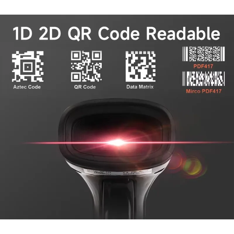 Фото Портативный проводной USB-сканер штрих-кодов 1D/2D и QR-кодов №5