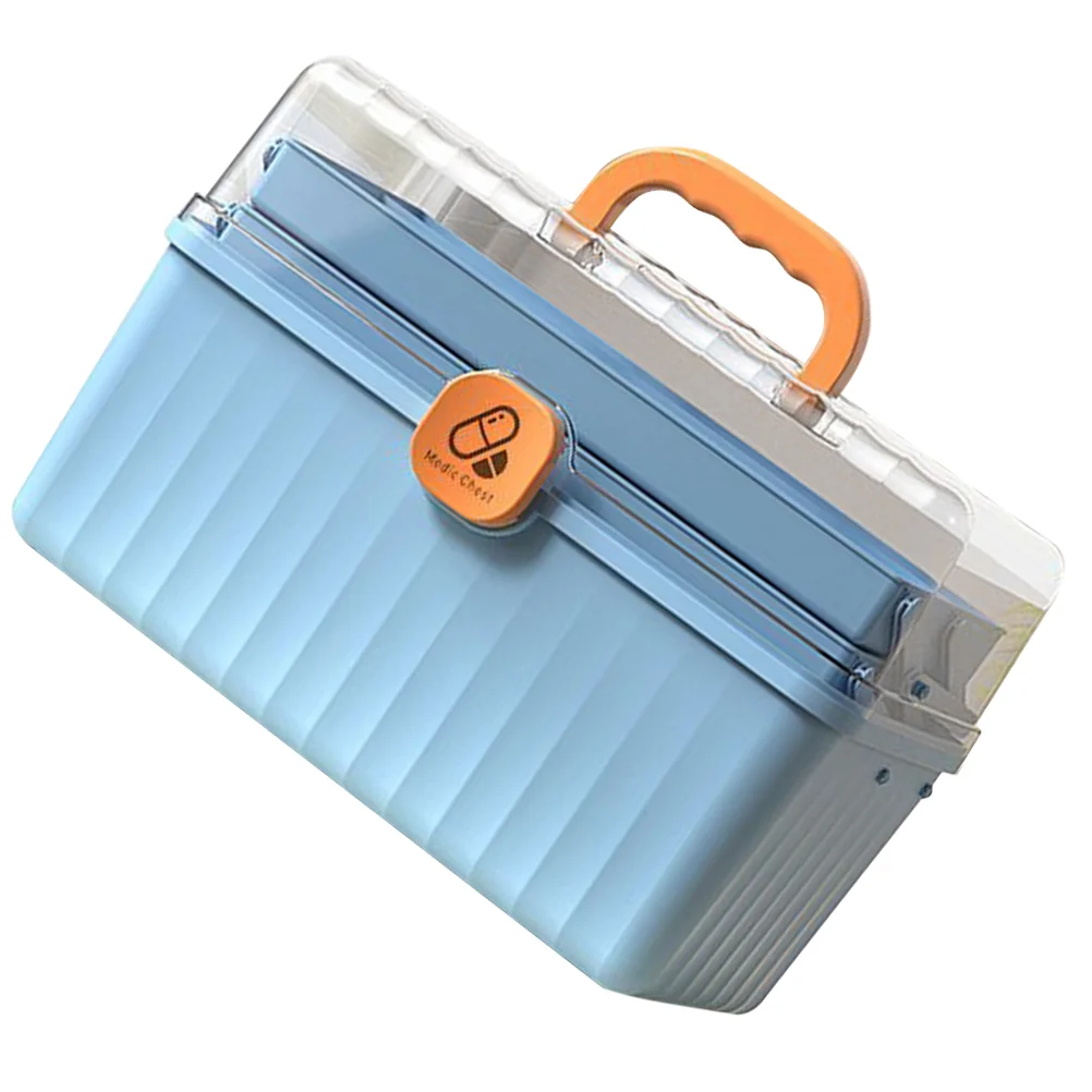 

Box Storage Case First Aid Emergency Large Makeup Holder Organizer Family Cabinet Capacity Portable Empty Cart Household Perfume