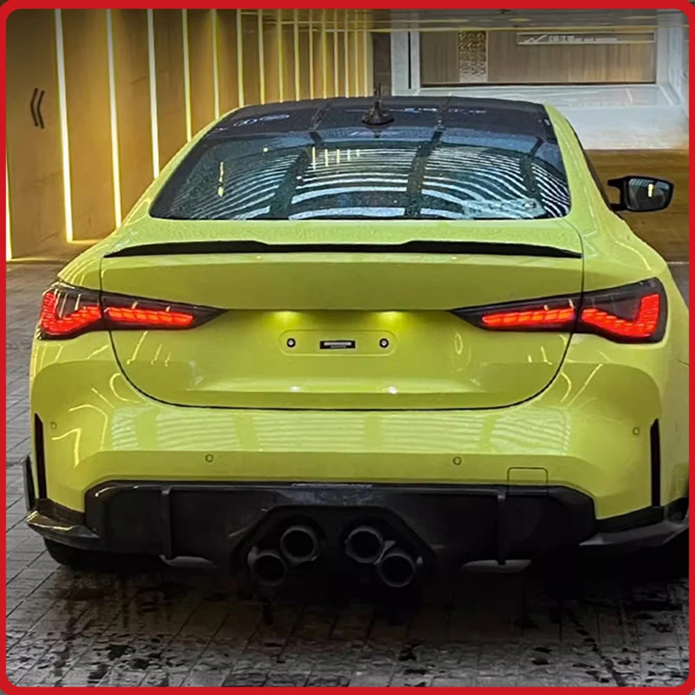 Фото Для BMW 4 серии G22 G82 2020-2023: Обновленные задние фонари в сборе, светодиодные динамические указатели поворота с эффектом запуска, стиль «Драконья чешуя» №5