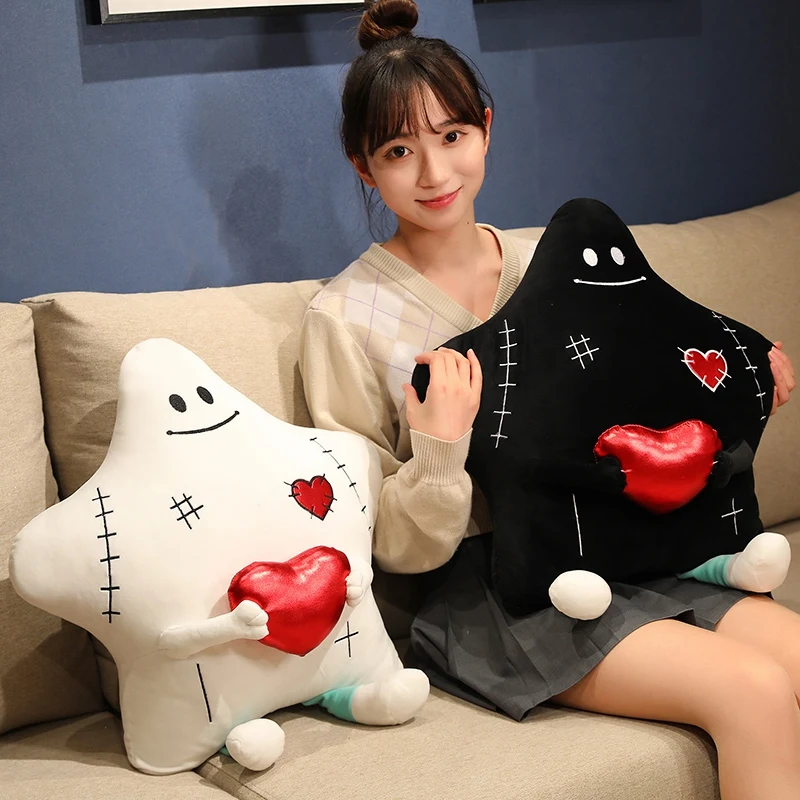 

Kawaii Cute Plush Phantom Star Ghost Pillow Sofa Decorations Wight Doll Plush Kids Toys Halloween Birthday Christmas Gift