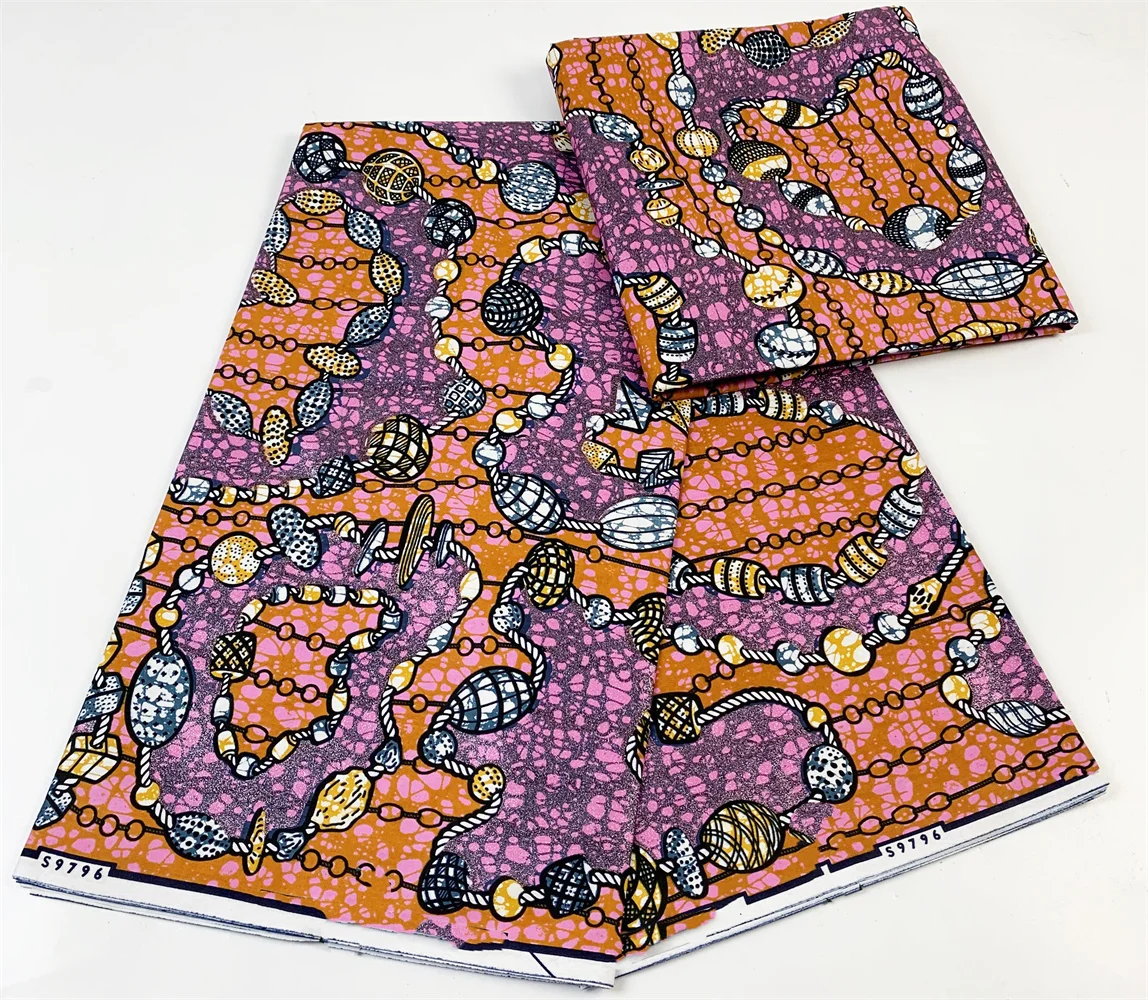 

Grand Super 100% Cotton African Wax Fabric High Quality Wax Print Ankara Fabric For Sewing 6yards Women Fabric Grand Supe