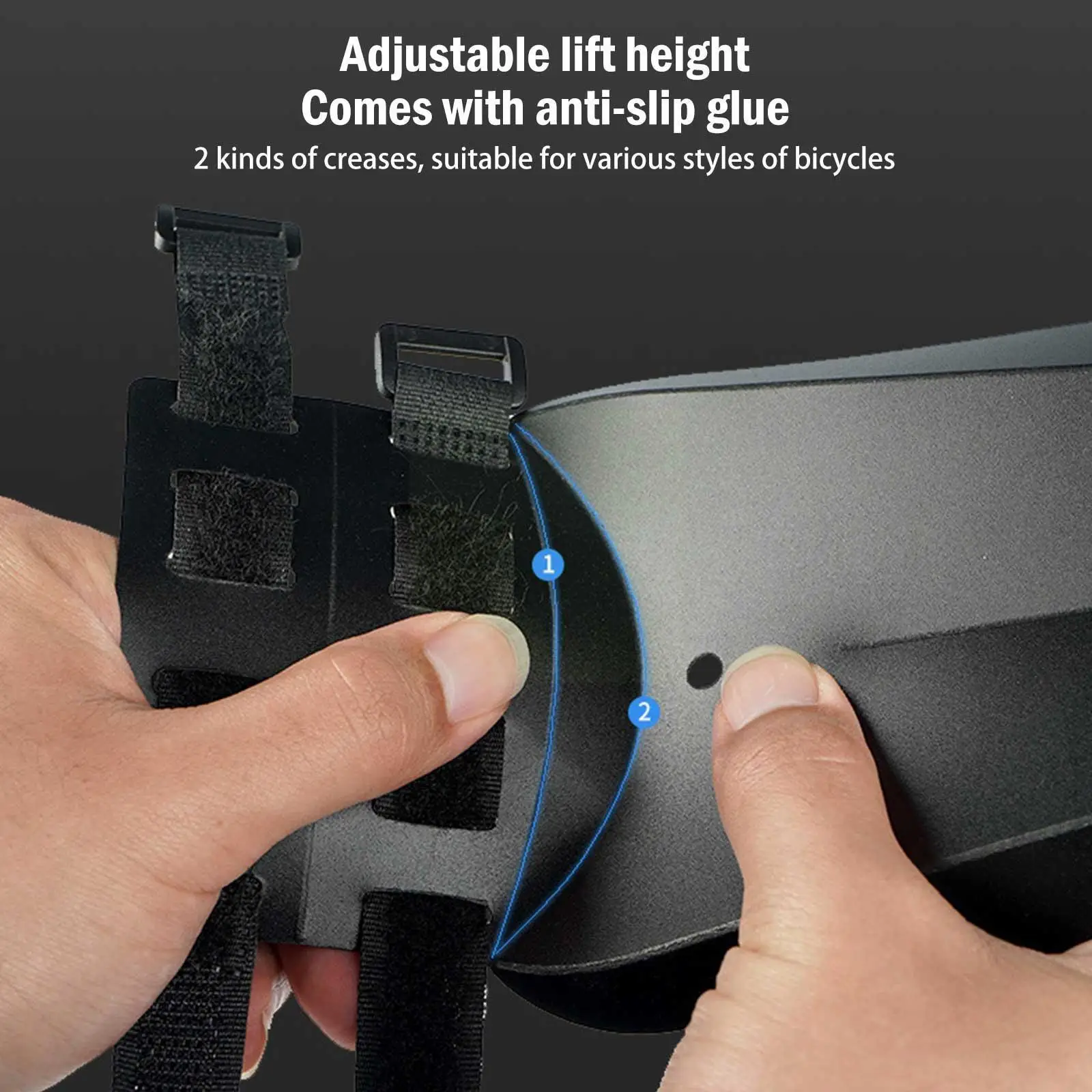 

Black Bike Portable Detachable Mud Guards Pp Mtb Easy Material Bike Assemble To Cycling Accessories Light P0u9