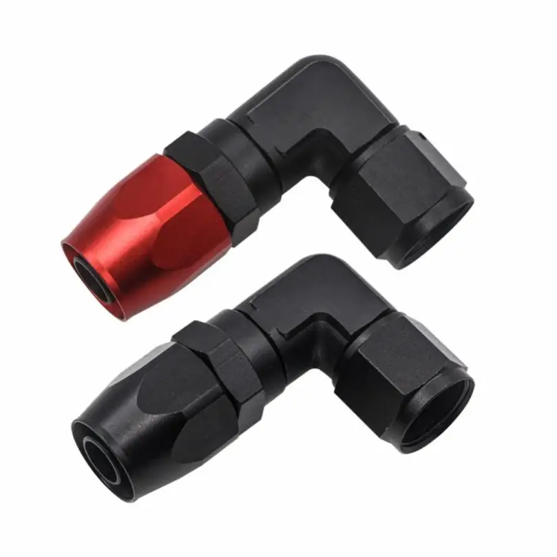 

1 Piece AN10 90 Degree Aluminum Alloy Car Oil Fuel Fittings Pipe Adapter Connector for Fuel Oiling System