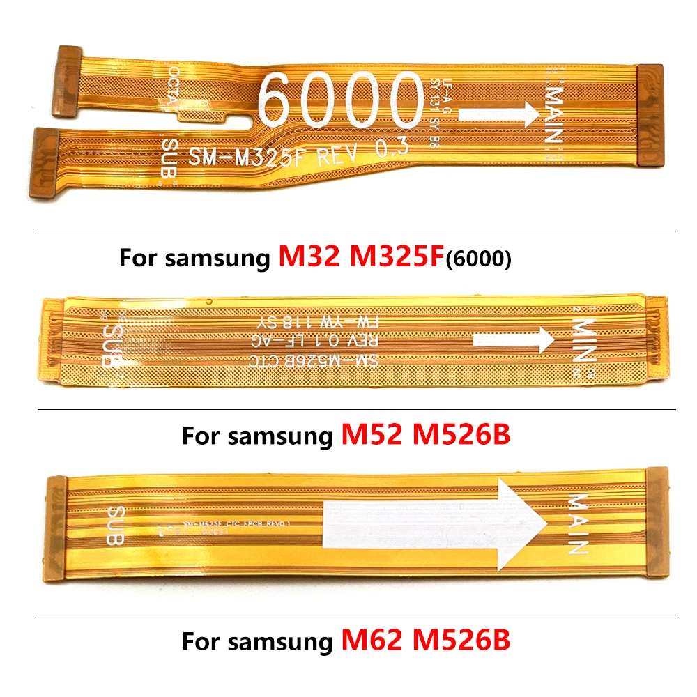 60 шт. новый для Samsung M12 M22 M53 M52 M62 M32 M21 M31 M31S M51 M10 M20 M30 разъем материнской платы гибкий