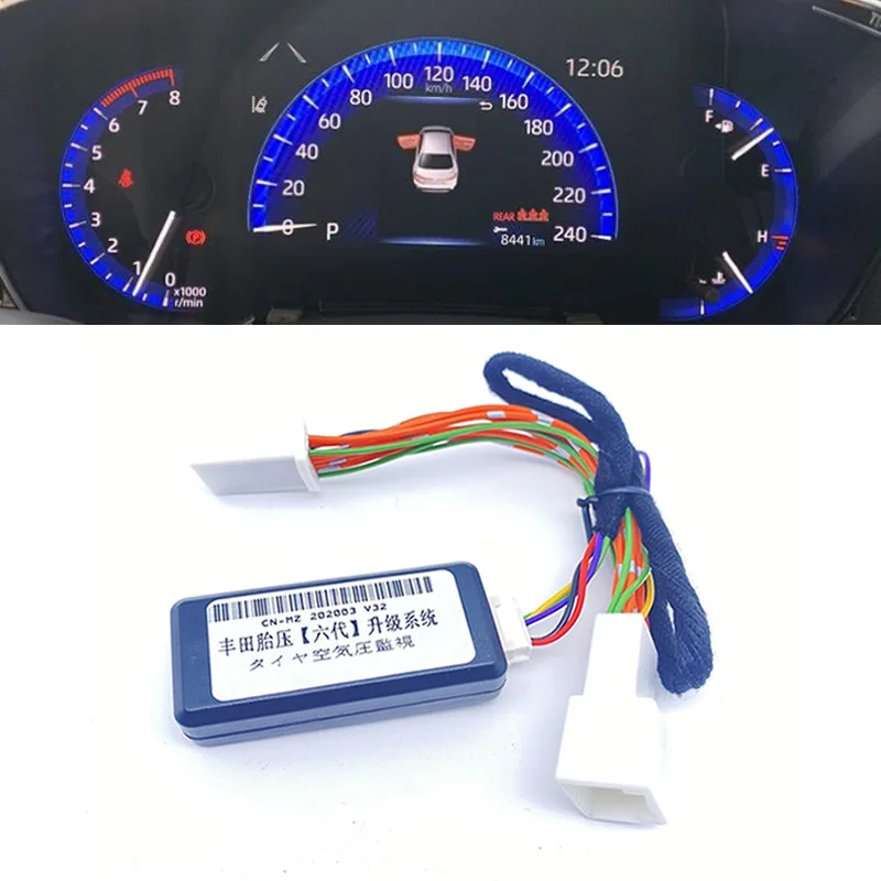 

Car TPMS Tire Pressure Monitoring Display System Tire Pressure Monitor Security Alarm For Toyota Corolla Altis 2019 20 2021 2022