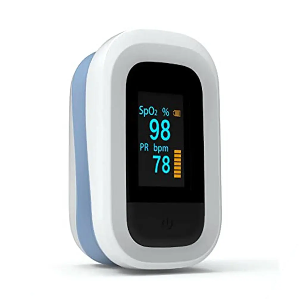 

Пульсоксиметр Пальчиковый SpO2 PR, цифровой измеритель пульса и уровня кислорода в крови, с OLED-экраном, 2 цвета