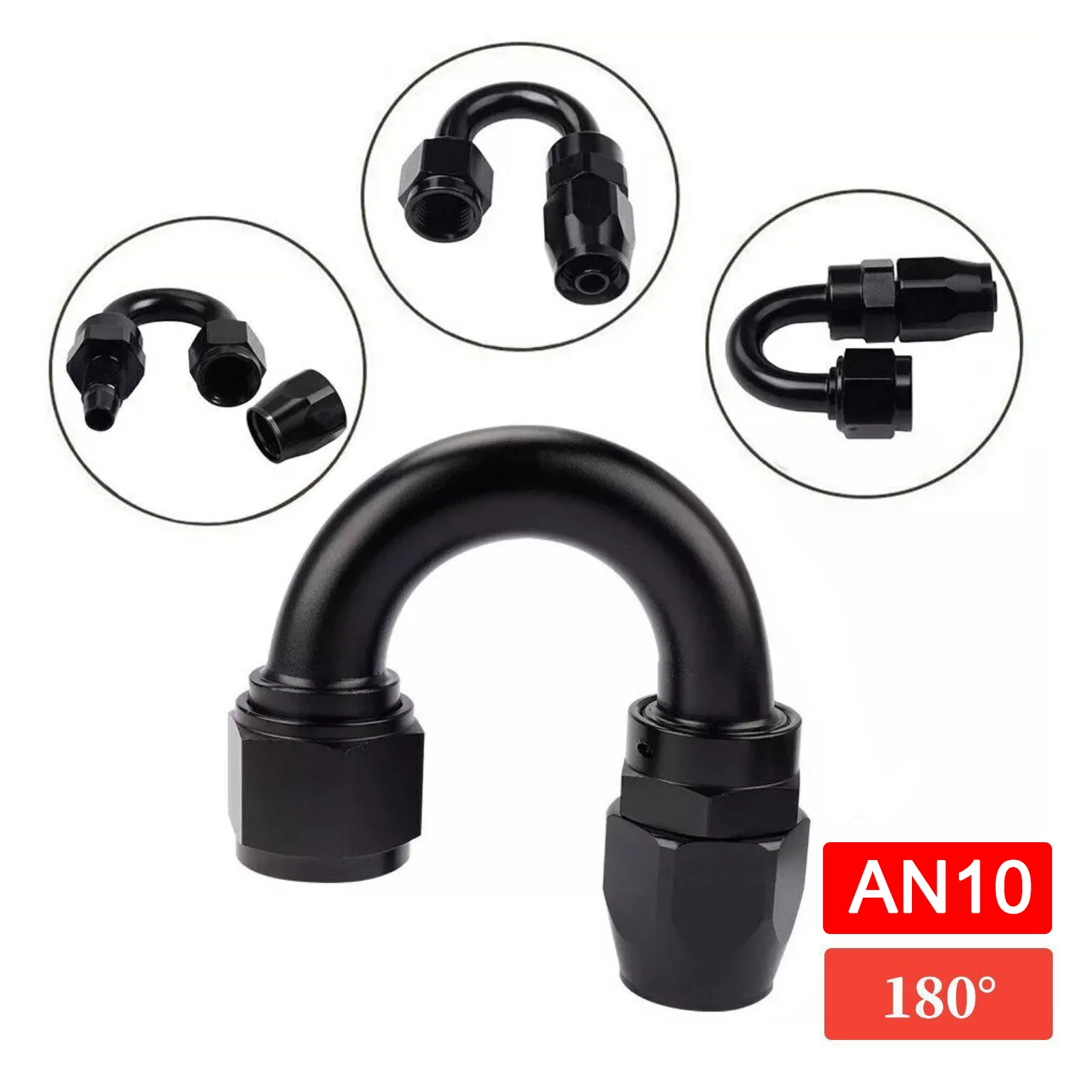 

1 шт. AN10 AN12 AN16 прямой 45, 60, 90, 120, 150, 180 градусов, универсальный адаптер для топливного шланга