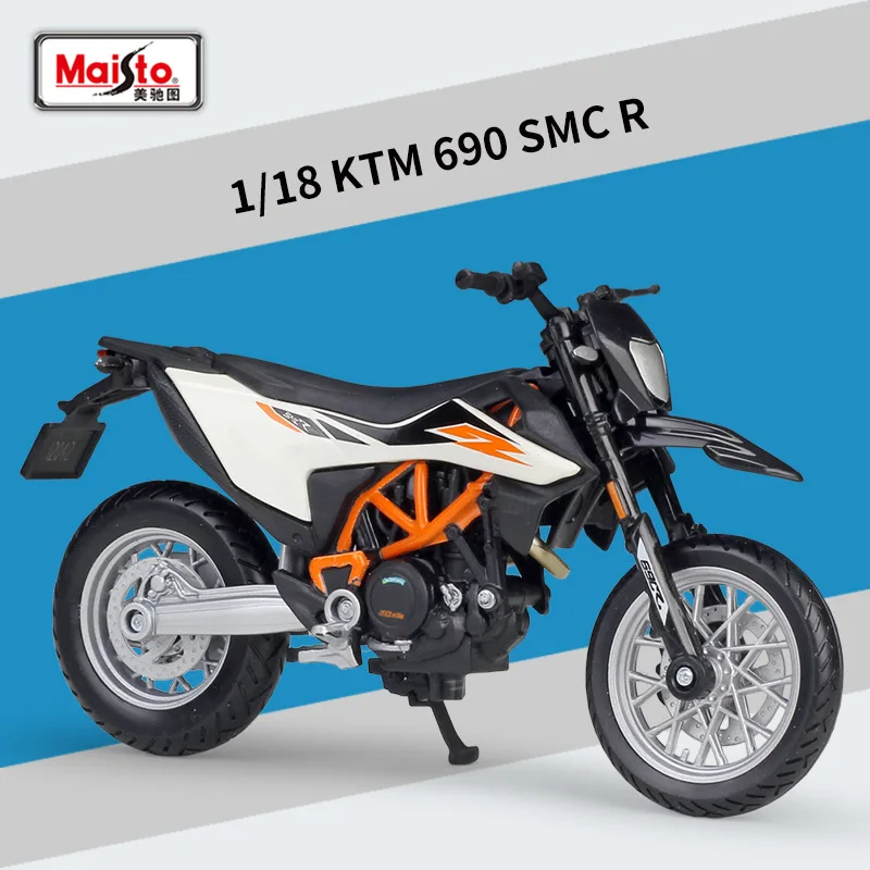 

Maisto 1/18 Scale Diecast Motorbike Toys KTM 690 SMC R Die-Cast Metal Motorcycle Model Toy For Boys Kids Collection Gift Play