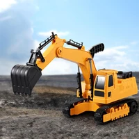 double e 120 excavator simulation large manual engineering vehicle car inertial digging model educational toy for boys children