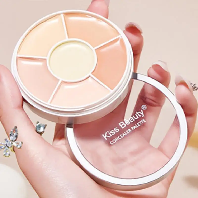 

6 Colors Concealer Palette Acne Spots Dark Eye Circles Tear Trough Concealer Long Lasting Waterproof Makeup Concealer Maquillaje