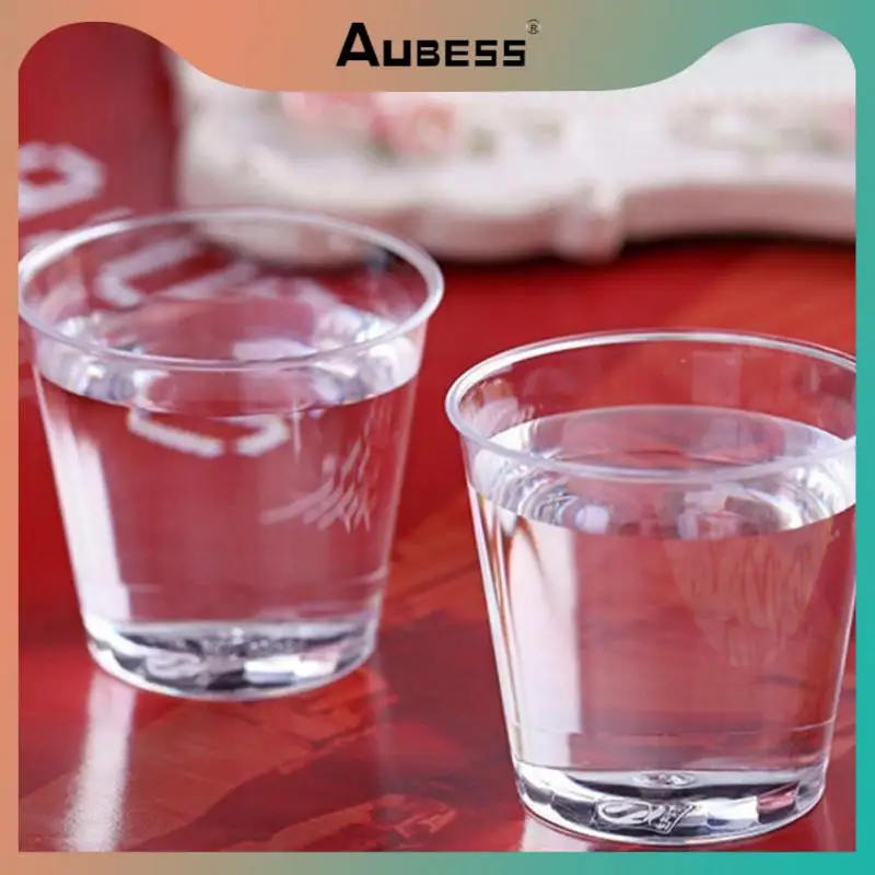 

2/4/5PCS 20 Pcs Jelly Ice Cream Cups Clear Outdoor Picnic Disposable Cups Kitchen Tableware New Plastic Cup Birthday Party